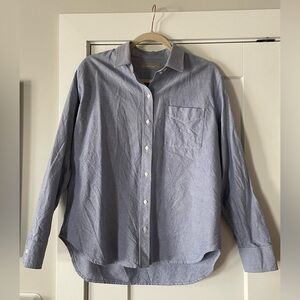 🔷 Button Down Chambray Collared Shirt – Size 12 👕